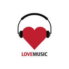 headphones and heart