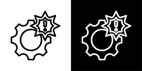 Damage icon of a flat style vector 