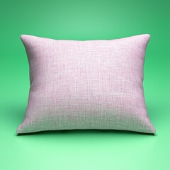 Mauve and White Textured Throw Pillow on Lime Green Background