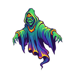 Pixelated Floating Ghost With Gradient Cloak