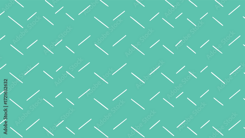 Aufkleber repeating pattern of white diagonal lines on teal background geometric abstract