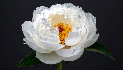 Close-up of a white peony