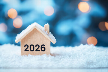 2026 on house Concept of real estate market in new year