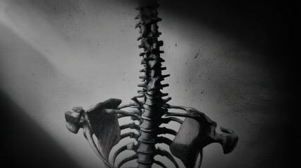 Human spine anatomy illustration