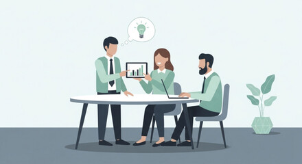 business meeting in office