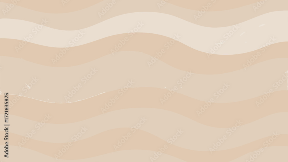 Aufkleber soft gradient waves in earthy tones with subtle texture wavy pattern