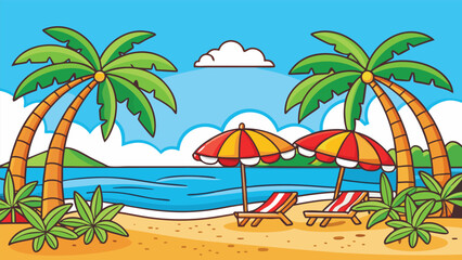 Obraz premium sea beach view