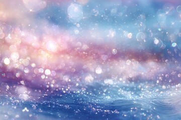 Abstract, dreamy, vibrant colors, glitter, light bokeh