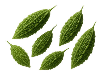 Isolated bitter melons.