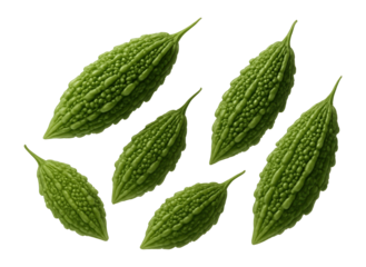 Isolated bitter melons.