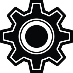 Industrial Gear Icon or Cogwheel Vector Illustration
