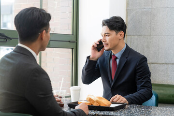 business people working together