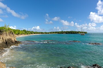 Plage Sable Blanc Martinique 