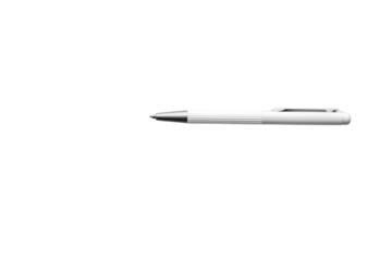 White pen, simple, minimalist design, against a black background