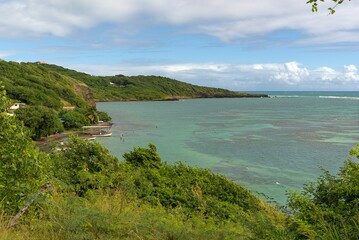 Plage de sable blanc de Martinique 