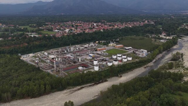 Oil products production site and refinery in Robassomero, Italy, additives for lubricants, base oil processing.