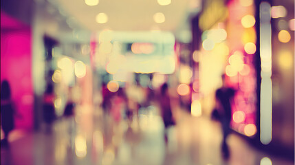 palette. Abstract colorful lights and shapes create a vibrant yet soft artistic representation of shopping. STEM education sheets.