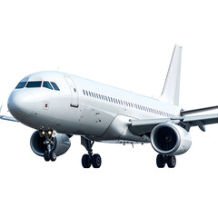 Obraz premium White passenger jet in flight (4)