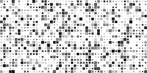 Abstract Geometric Pattern Background With Black, Grey And White Squares