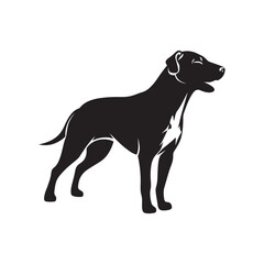 Dog Silhouette Vector Illustration