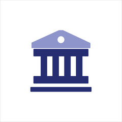 university icons. simple colored vector