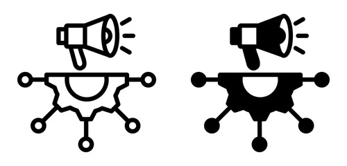 Skills Marketing Icon Collection line & Mixed Style 