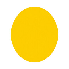 A solid, bright yellow circle