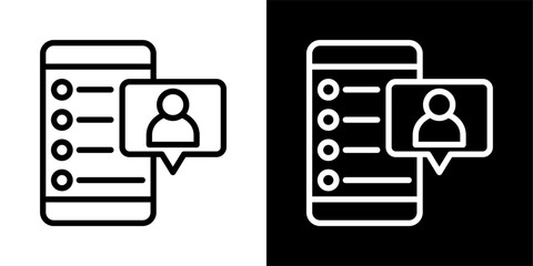 Follower icon of a flat style vector 