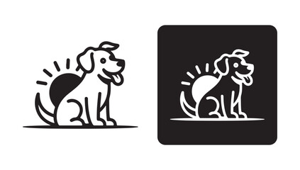 Dog icon collection set