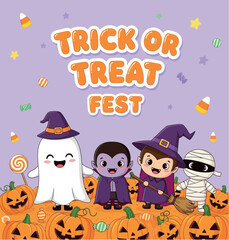 Halloween poster illustration