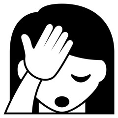 Funny character icon