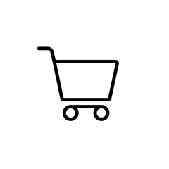 Shopping Cart Icon Vector – Retail and E-commerce Symbol