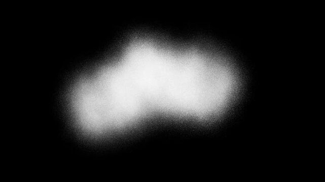Black screen hand-drawing with soft spray paint texture gradually filling the frame. Alpha channel mask for smooth video transitions, overlays and dissolves