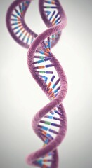 DNA on White Background