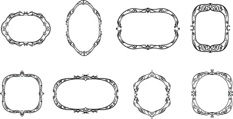 Decorative Victorian Style Ornate Frame Collection 