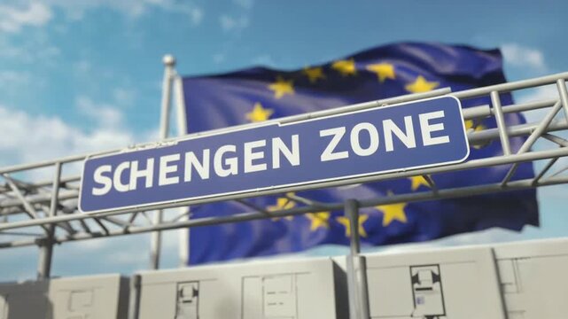 Entry to the Schengen zone.