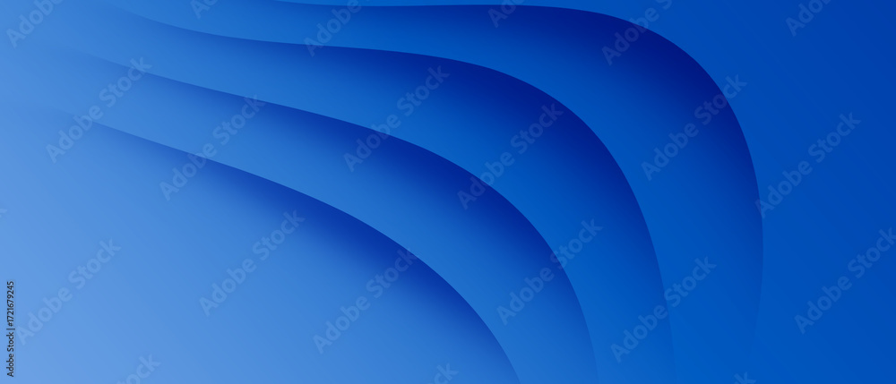 Poster abstract blue wave background. dynamic shape composition with soft gradient