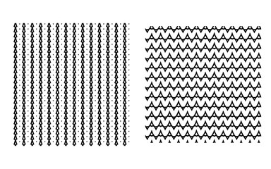 ニット模様のパターンイラストセット。シームレス