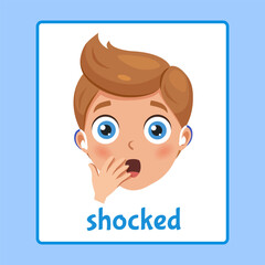 Educational worksheet page for kids for learning different emotions and feelings on children’s faces. Perfect for children’s activity books, classroom resources, homeschooling.
