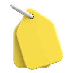 Price tag. Sale tag. Discount label. 3D illustration.