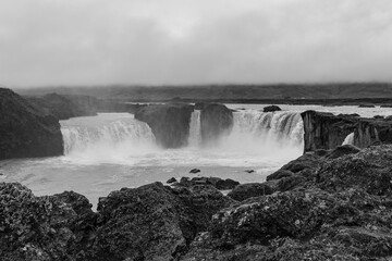 Obraz premium The waterfall Godafoss in Iceland