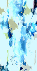 abstract blue background with splashes