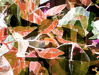 abstract leaf background 