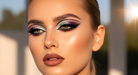 Fototapeta premium makup after woman