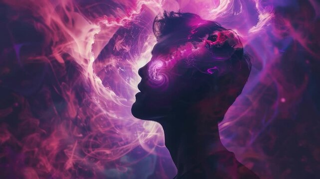 A person engulfed in flames, potentially depicting a dramatic or intense situation