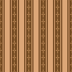 Antique graphic seamless pattern background stripes lines crosses, floral Stem for wallpaper textile