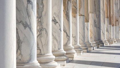 Roman Marble Columns – Classic Ancient Architecture Detail