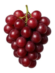 Fototapeta premium Red grapes on a white background.