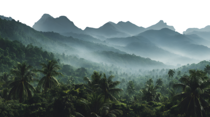 fog in the mountains