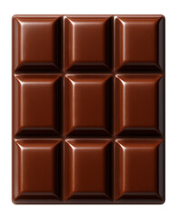 Naklejka premium Chocolate bar on white background.